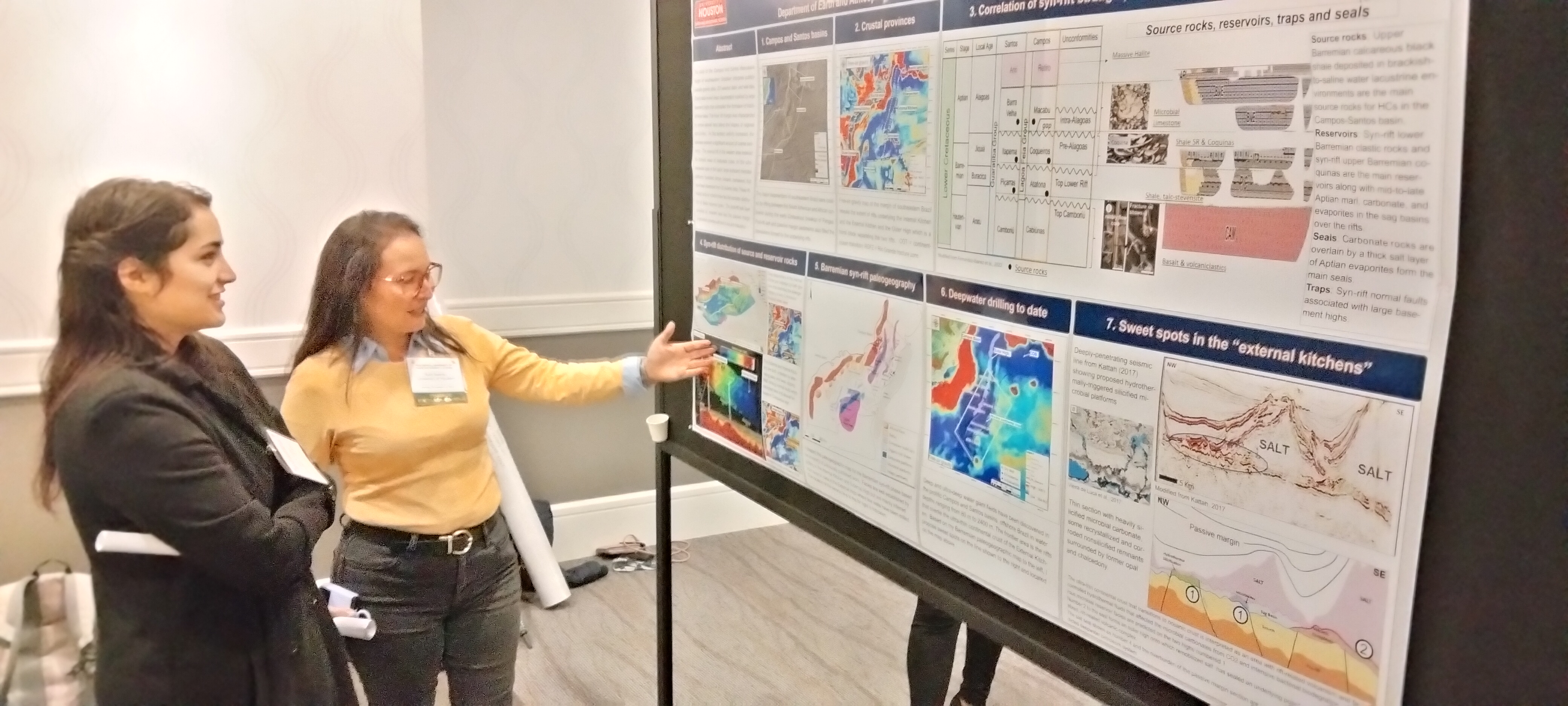 Ruth Beltran presents at the 2022 Robert E. Sheriff Lecture student poster competition.
