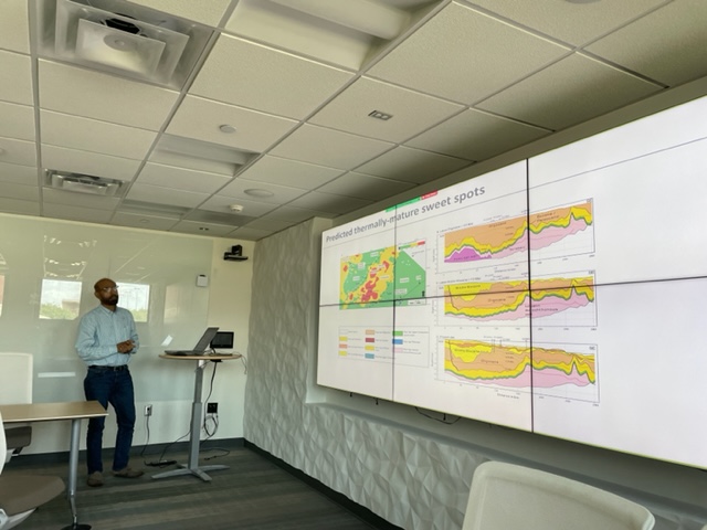Dr. Nawaz Bugti presents his PhD dissertation defense to his committe on July 22, 2022.